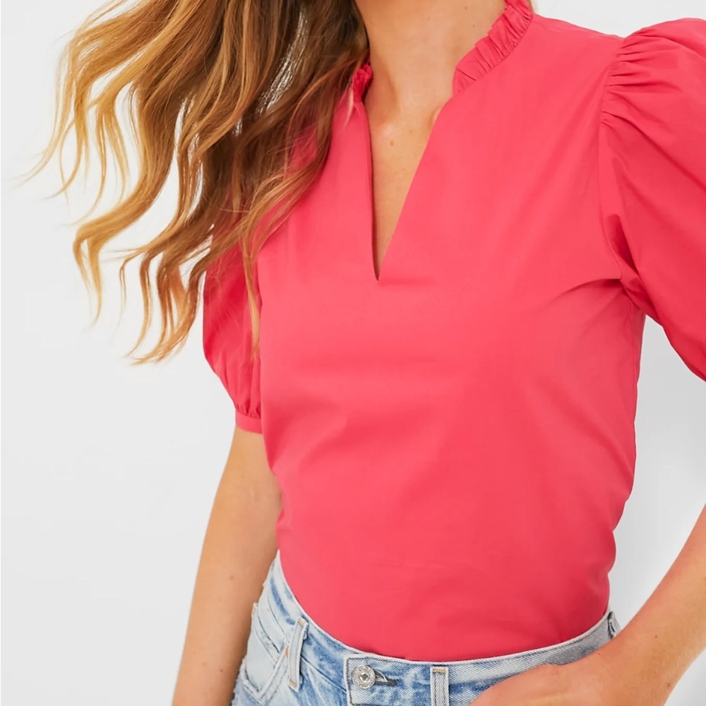 Watermelon Ruffle Leigh Blouse
HYACINTH HOUSE